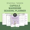 capsule wardrobe seasonal planner template | zee jay templates capsule wardrobe seasonal planner template | zee jay templates