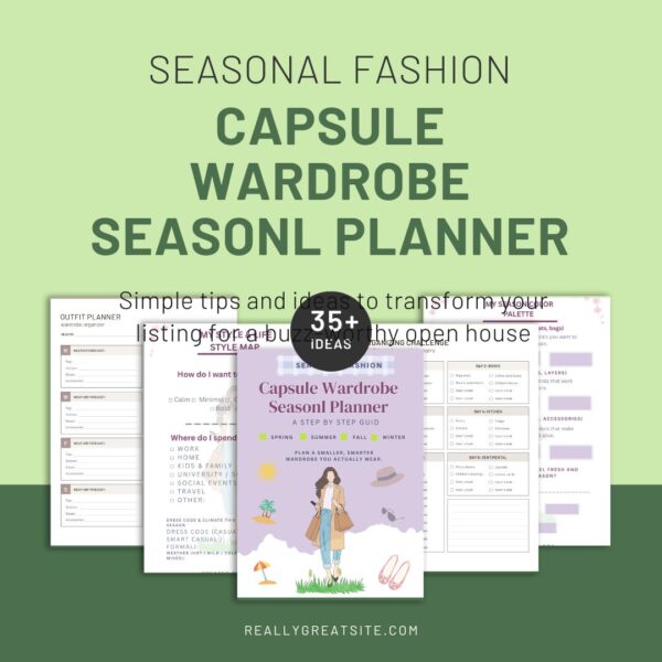 capsule wardrobe seasonal planner template | zee jay templates capsule wardrobe seasonal planner template | zee jay templates