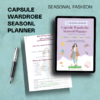 capsule wardrobe seasonal planner template | zee jay templates capsule wardrobe seasonal planner template | zee jay templates