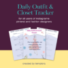 daily outfit & closet tracker — organize your wardrobe in 30 days