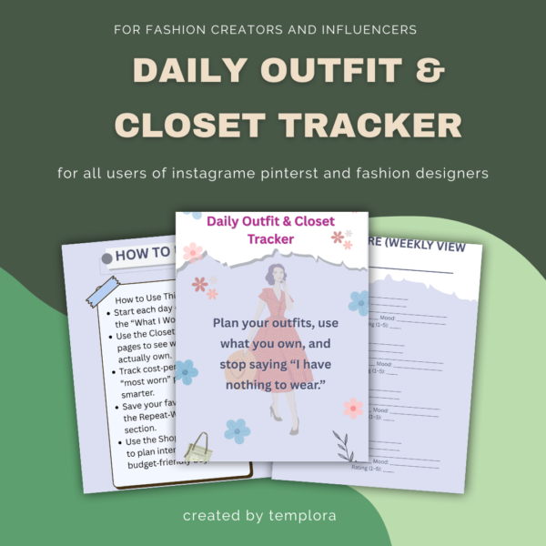 daily outfit & closet tracker — organize your wardrobe in 30 days daily outfit & closet tracker — organize your wardrobe in 30 days