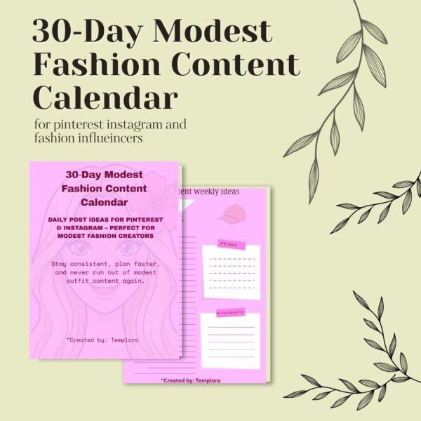 30 day modest fashion content calendar — plan & post with confidence 30 day modest fashion content calendar — plan & post with confidence