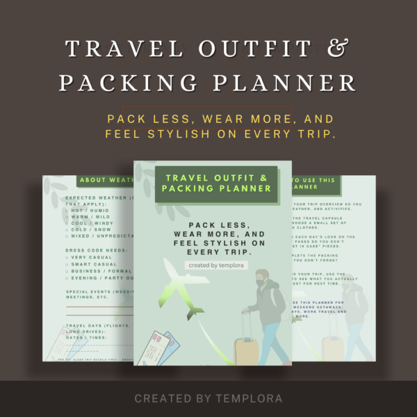 travel outfit & packing planner — pack smart, look stylish anywhere travel outfit & packing planner — pack smart, look stylish anywhere